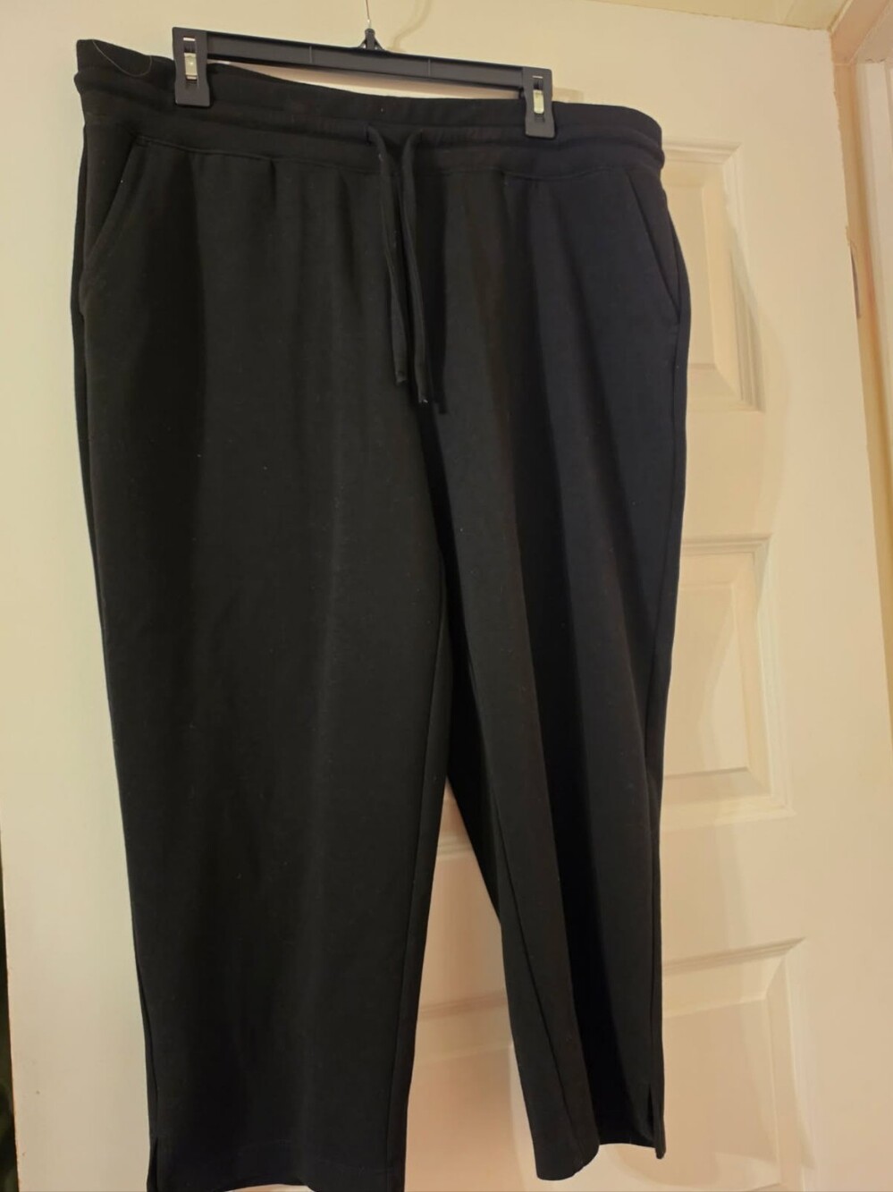 Womens Capri Pants, XL, Black, 32 Cool Brand
